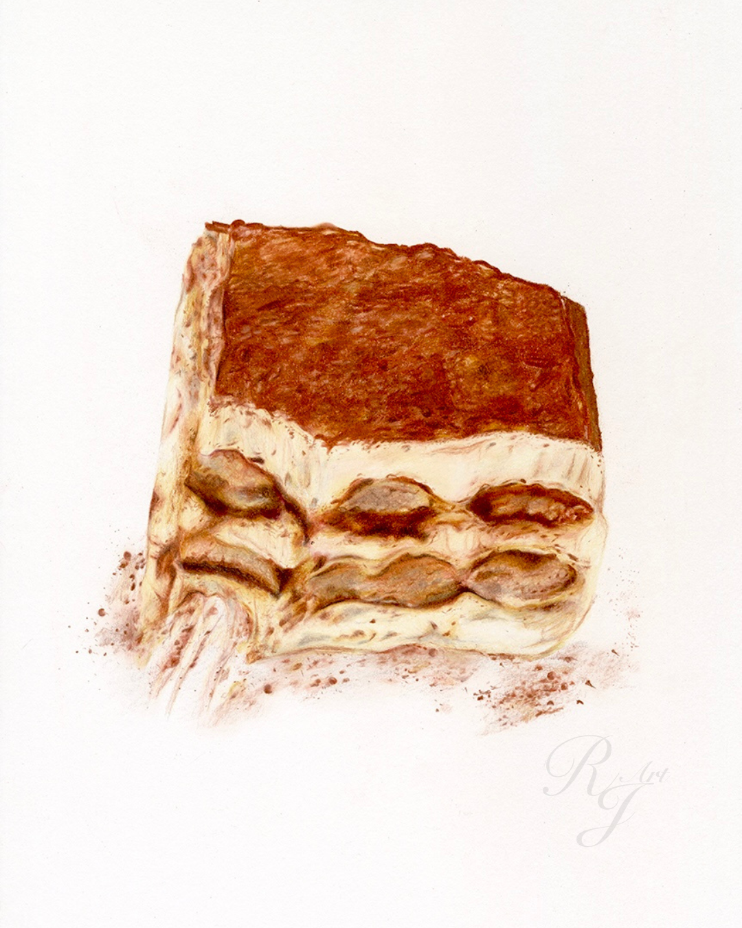 "Would you like the dessert menu?" Pencil on Paper- Print