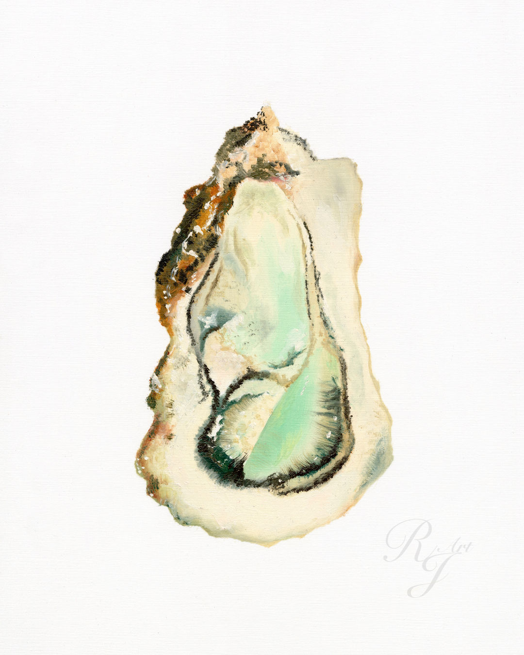 'Oyster' Oil on Paper- ORIGINAL