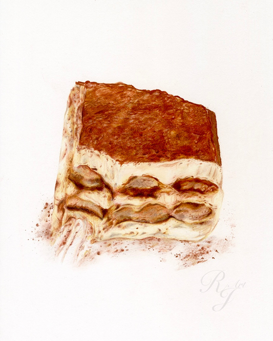 "Would you like the dessert menu?" Pencil on Paper- Print