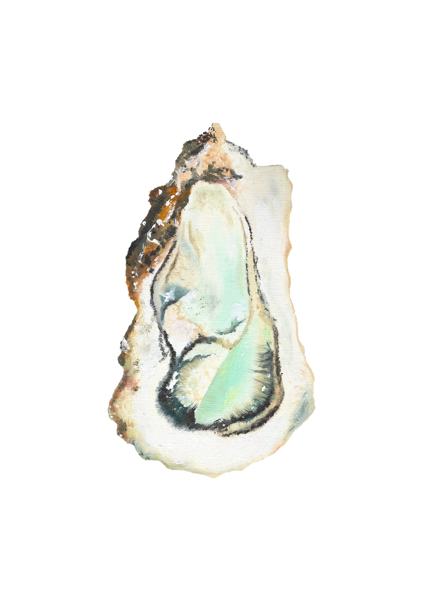 'Oyster' Oil on Paper- ORIGINAL