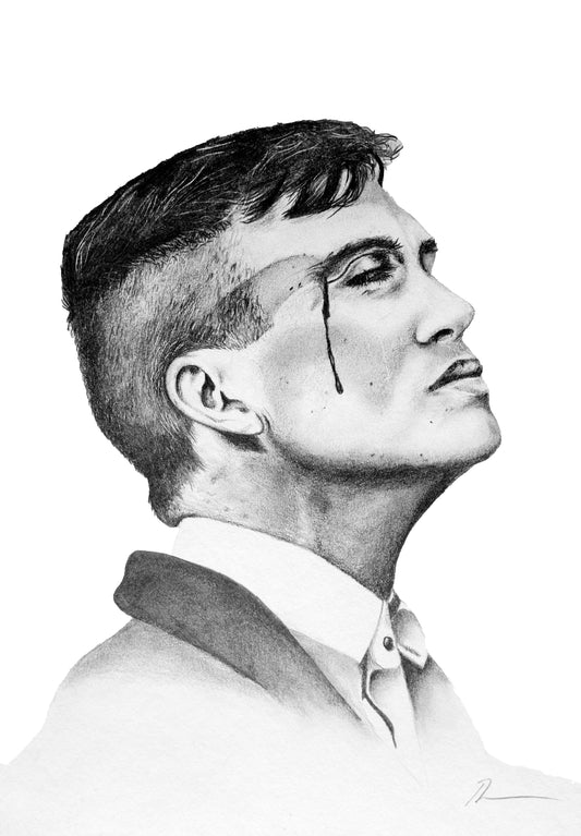 'Tommy Shelby' Pencil on Paper - Print